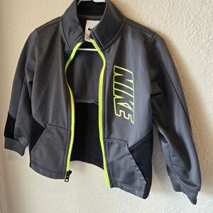 Nike Charcoal and Neon Yellow Jacket